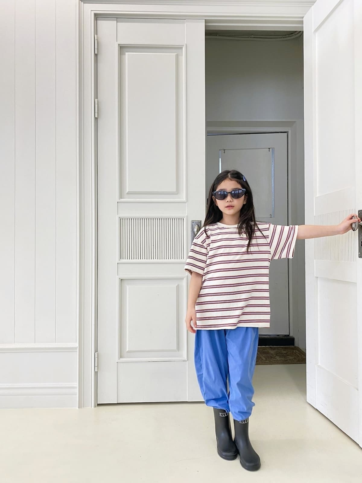 Zer Closed Striped Tee - 이미지 9