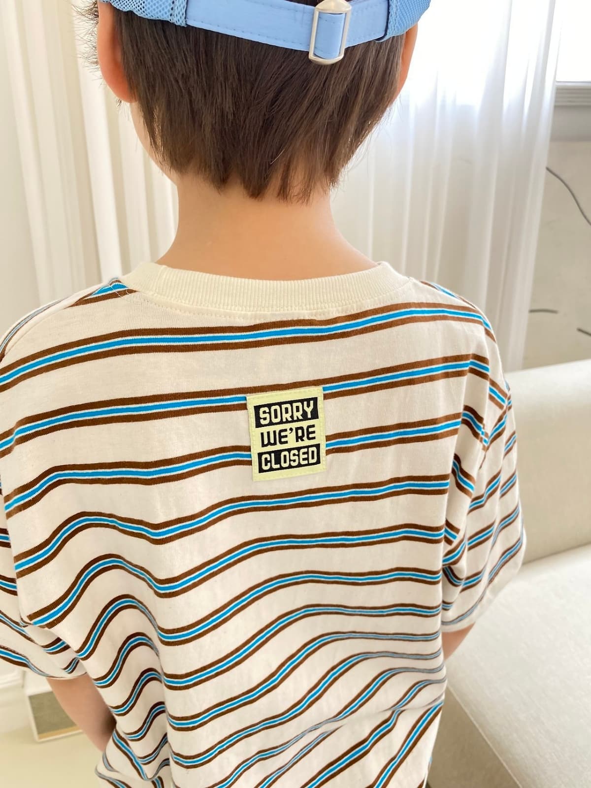 Zer Closed Striped Tee - 이미지 5