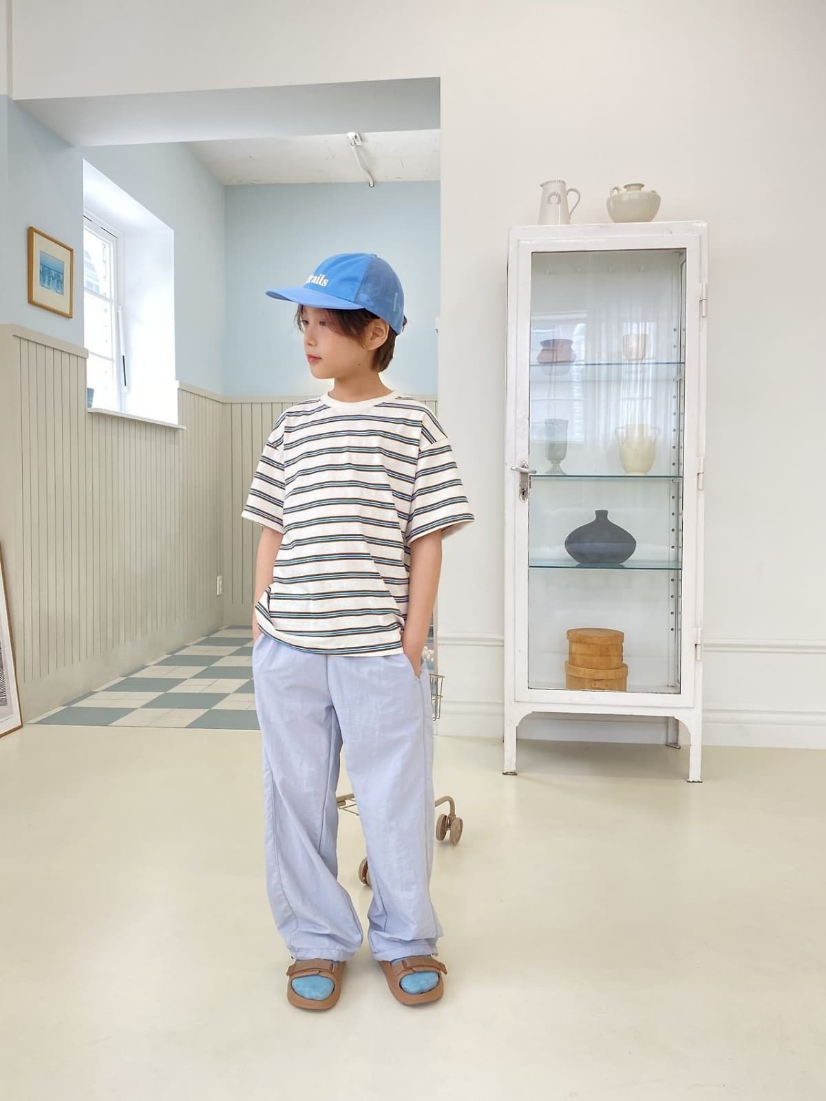 Zer Closed Striped Tee - 이미지 6