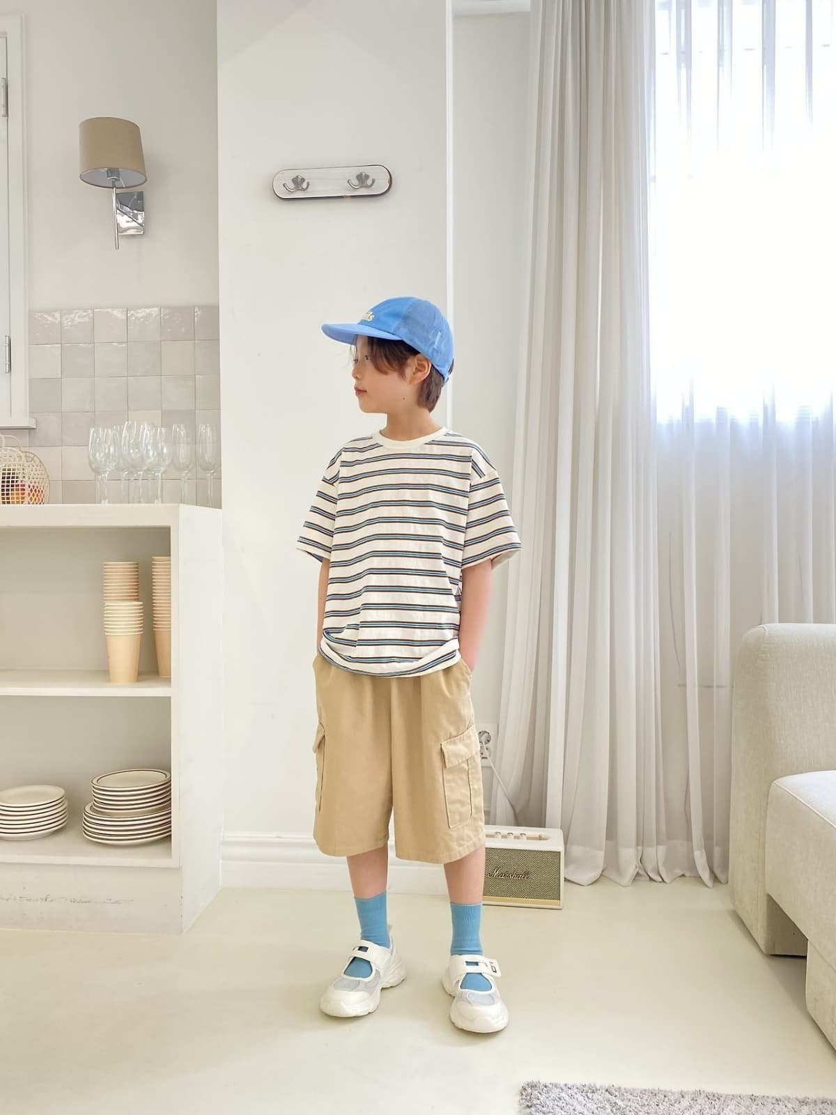 Zer Closed Striped Tee - 이미지 2