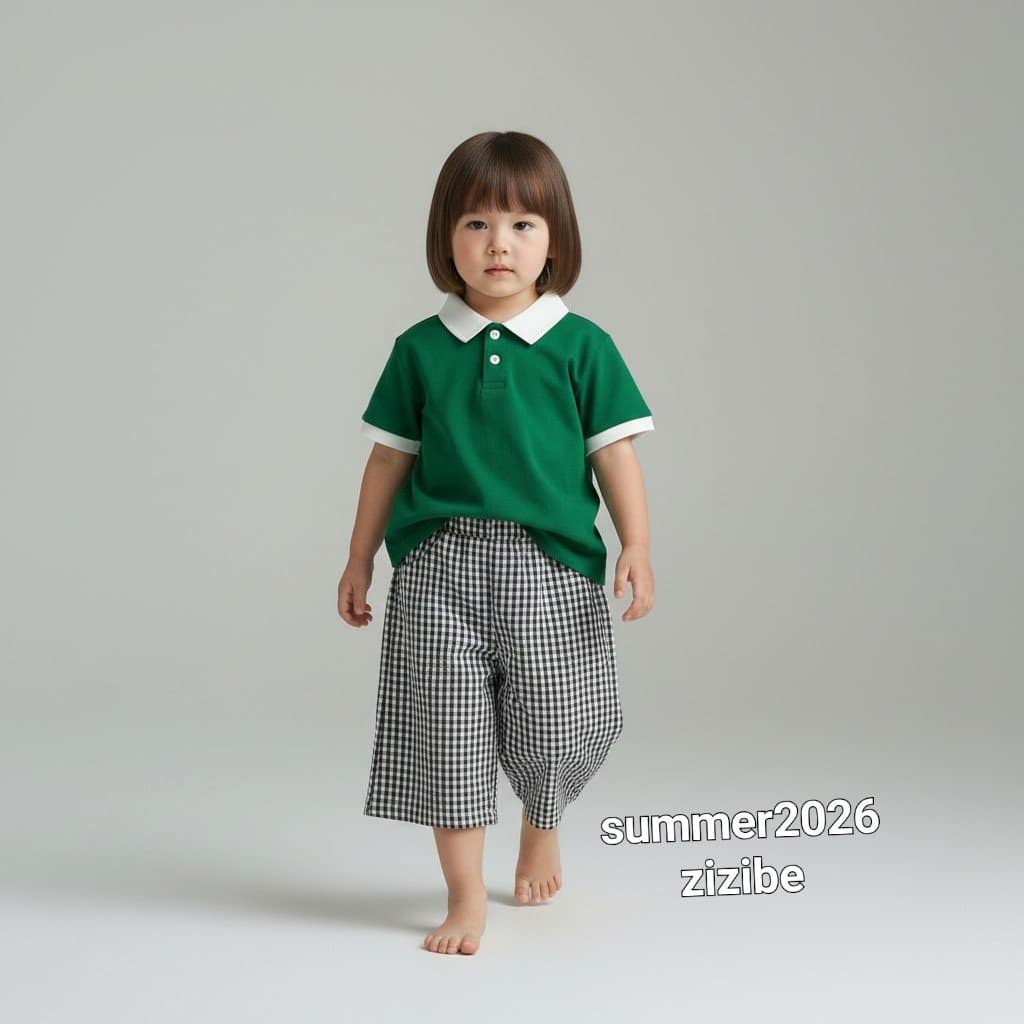 3/4 length checked wide pants - 이미지 9