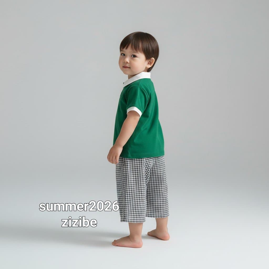 3/4 length checked wide pants - 이미지 6