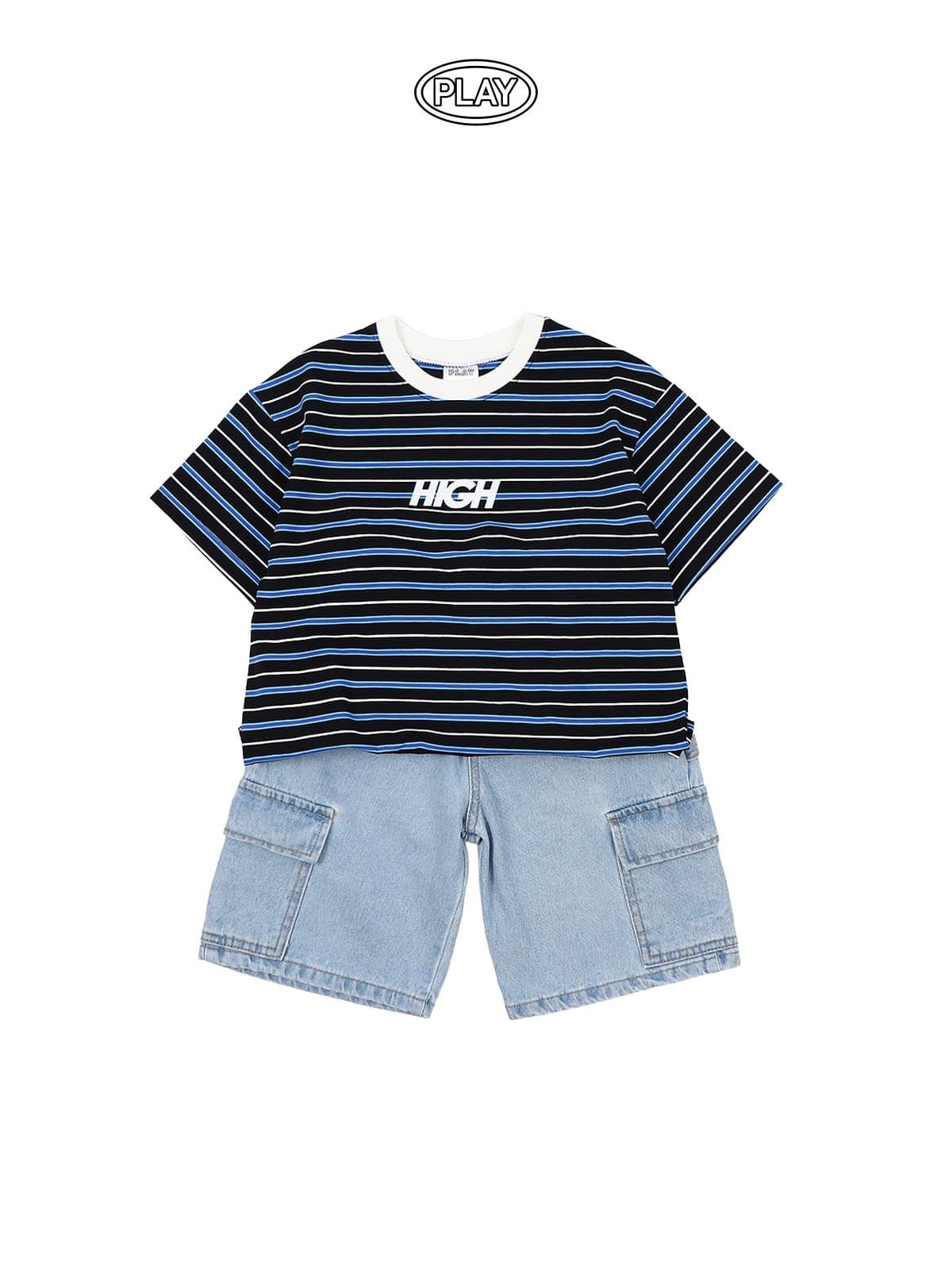 Play 3/4 Giant Denim Pants - 이미지 14