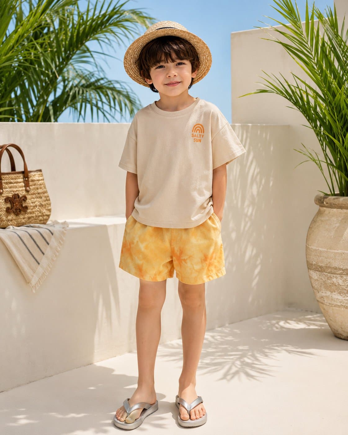 Erin Summer 2nd Water Print Pants - 이미지 1