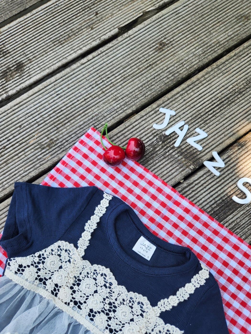 Cotton lace blouse - 이미지 3