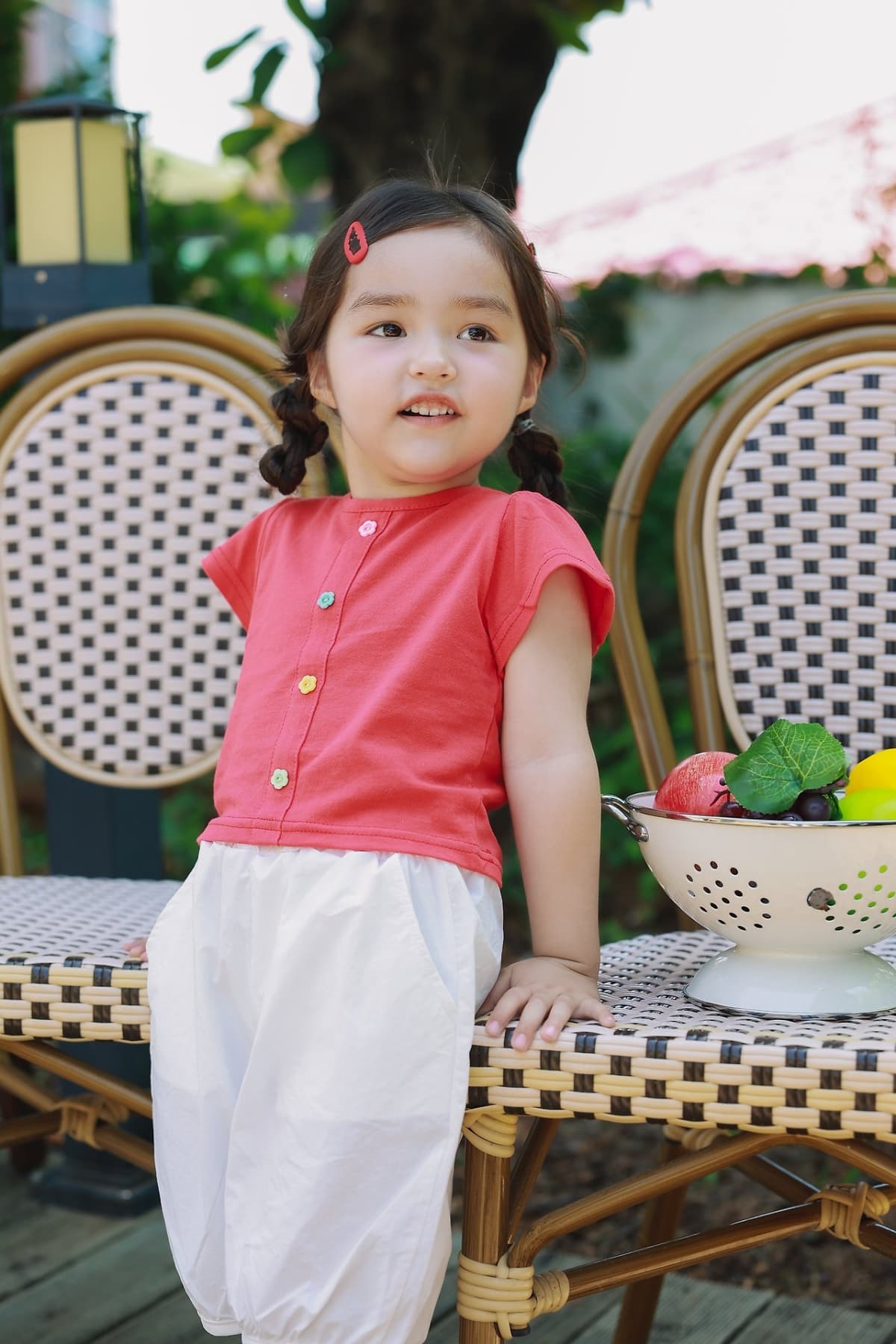 Flower button blouse - 이미지 14