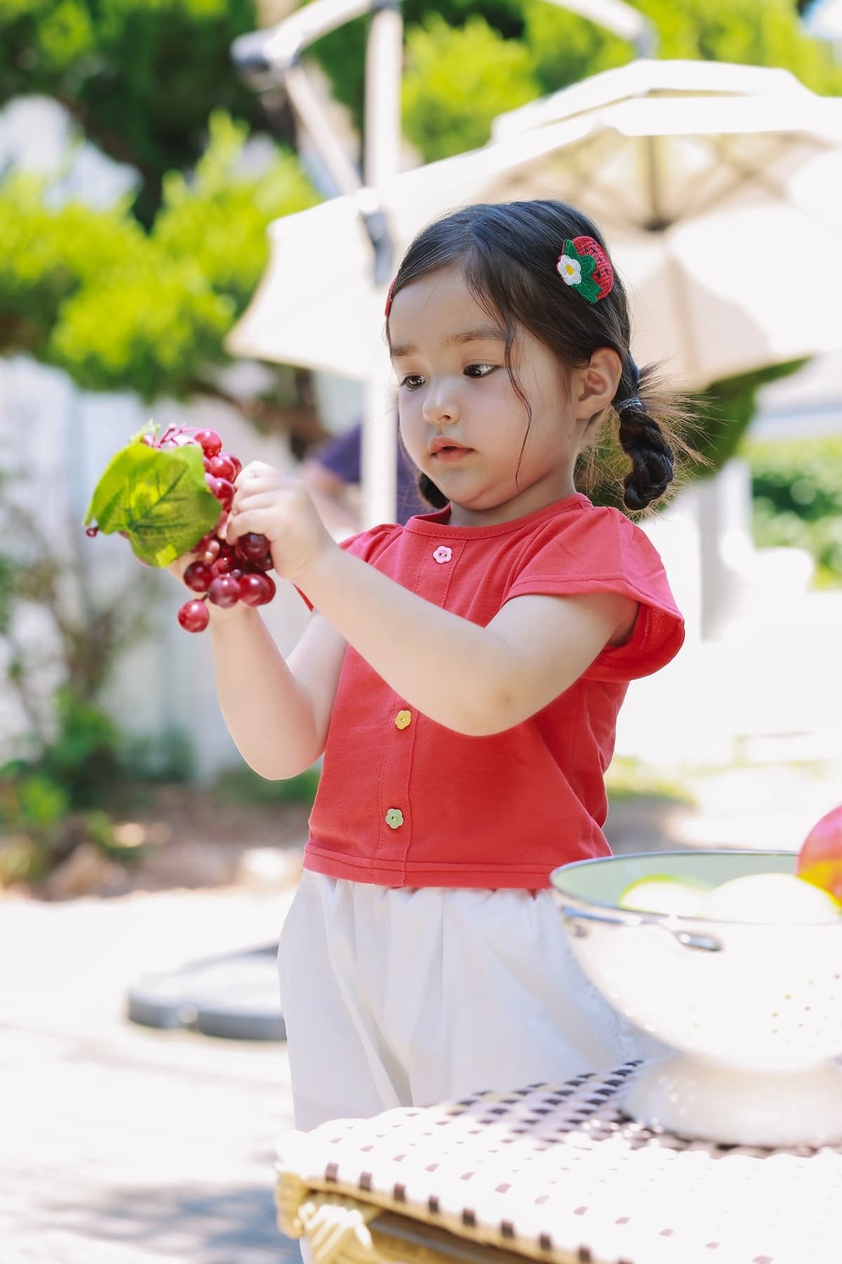 Flower button blouse - 이미지 10