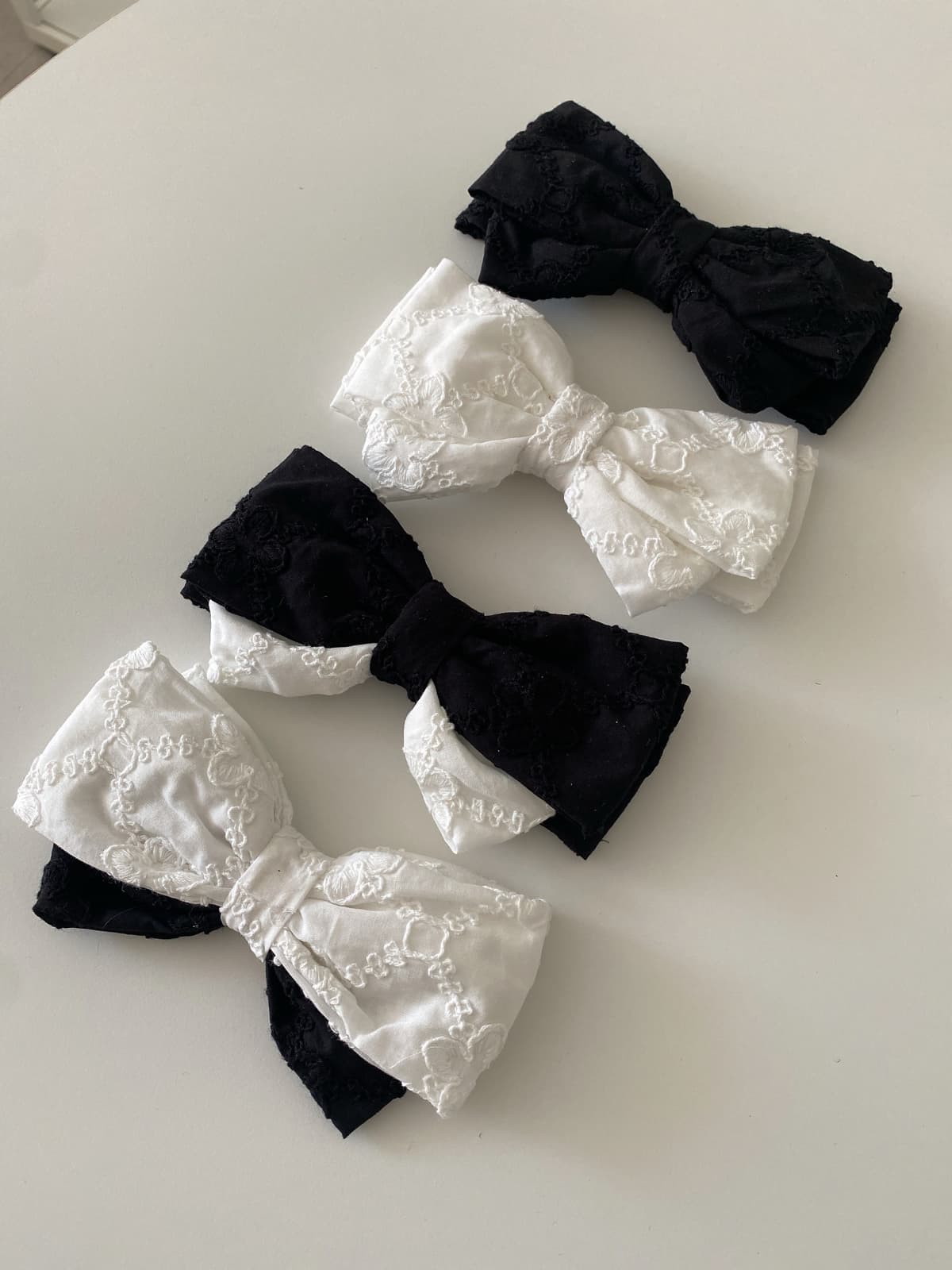 New domestically produced eyelet lace ribbon pin - 이미지 2