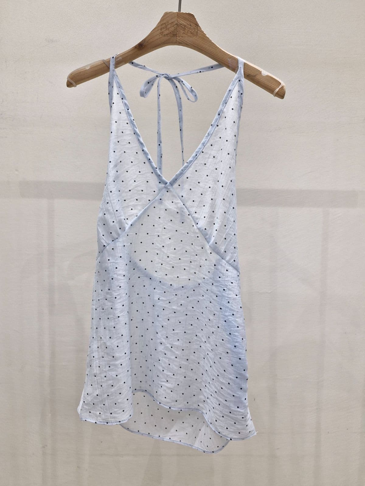 Dot holder sleeveless top - 이미지 3