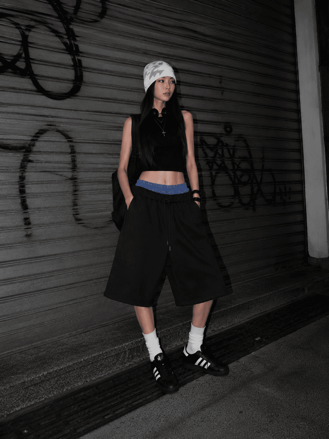 26SS New Arrival) Sagging Layered Line Bermuda Shorts - 이미지 3