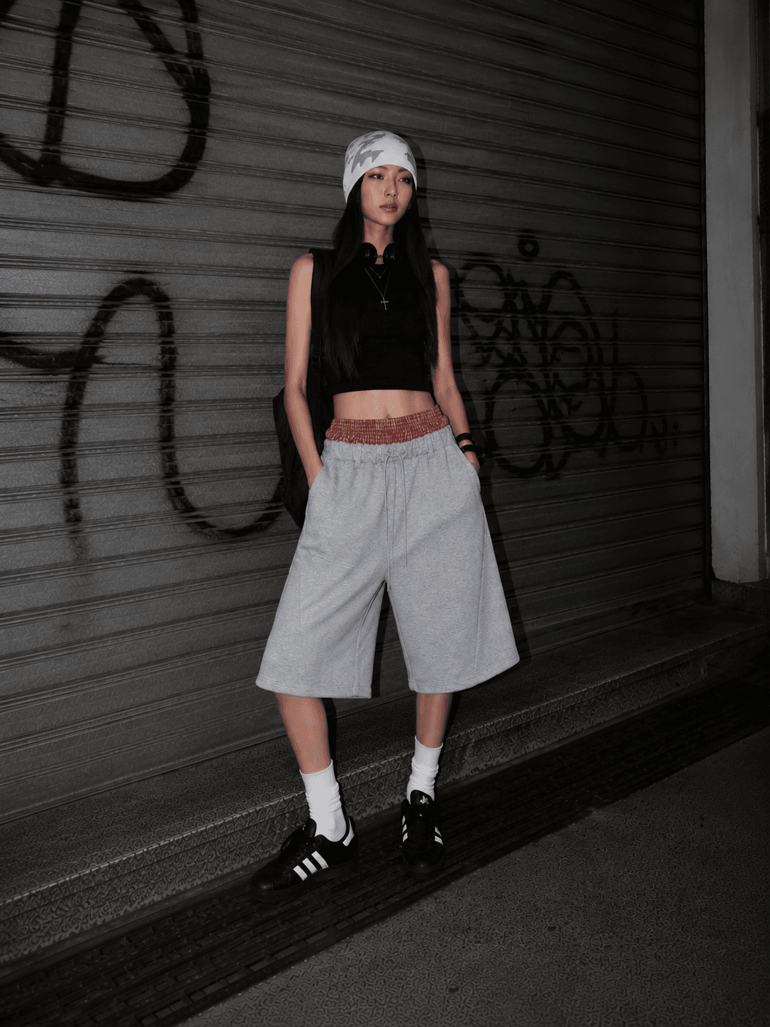 26SS New Arrival) Sagging Layered Line Bermuda Shorts - 이미지 4