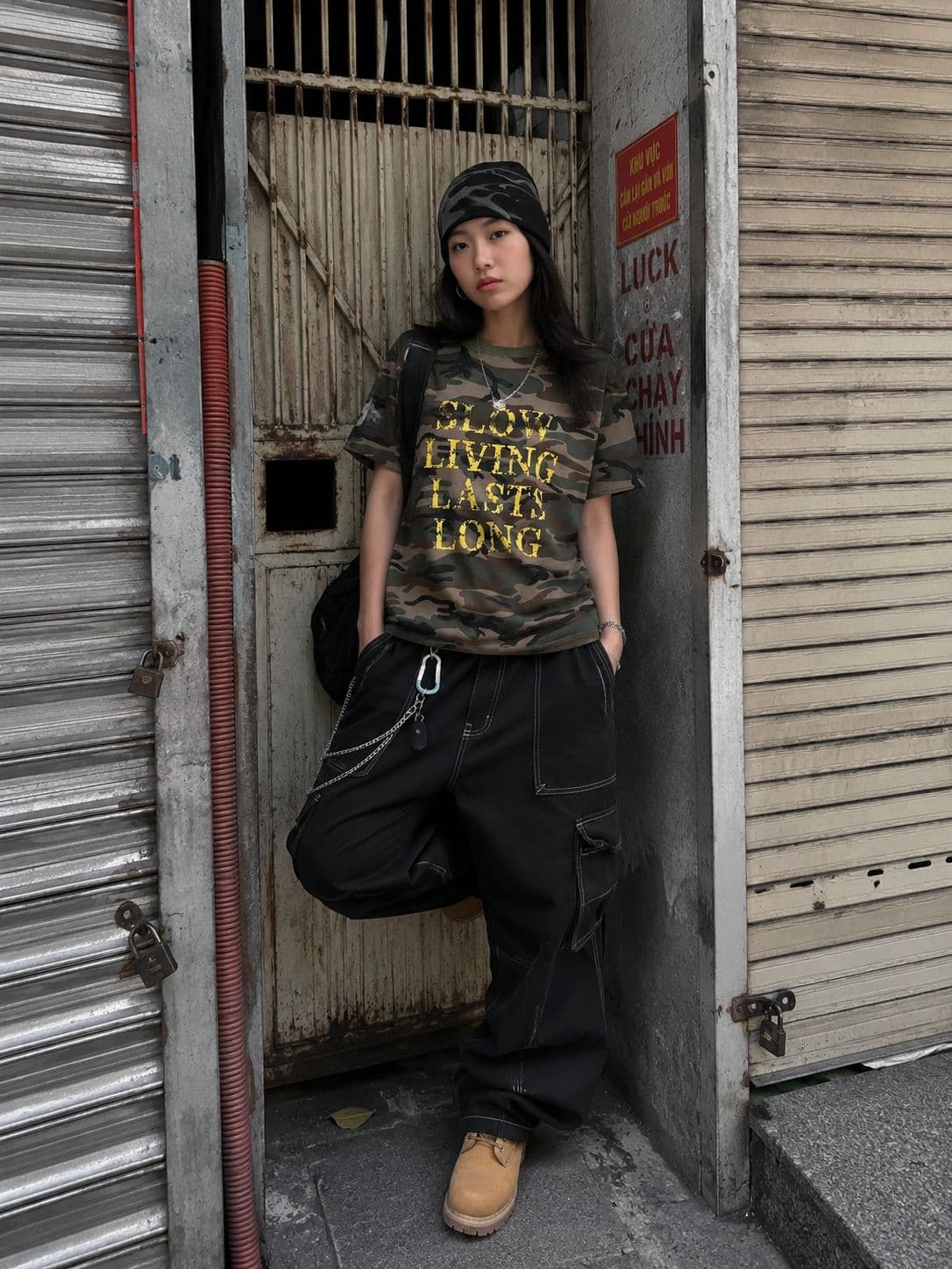 26SS New Arrival) Slow Camo Crop Short Sleeve - 이미지 1