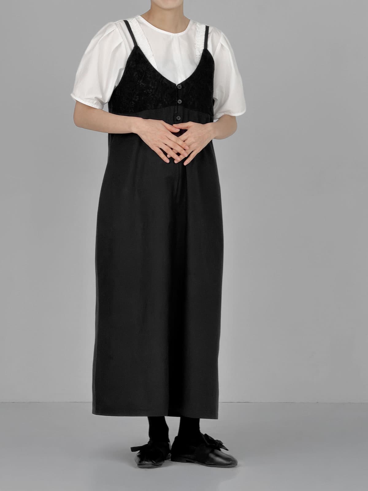 Lace sleeveless dress - 이미지 2