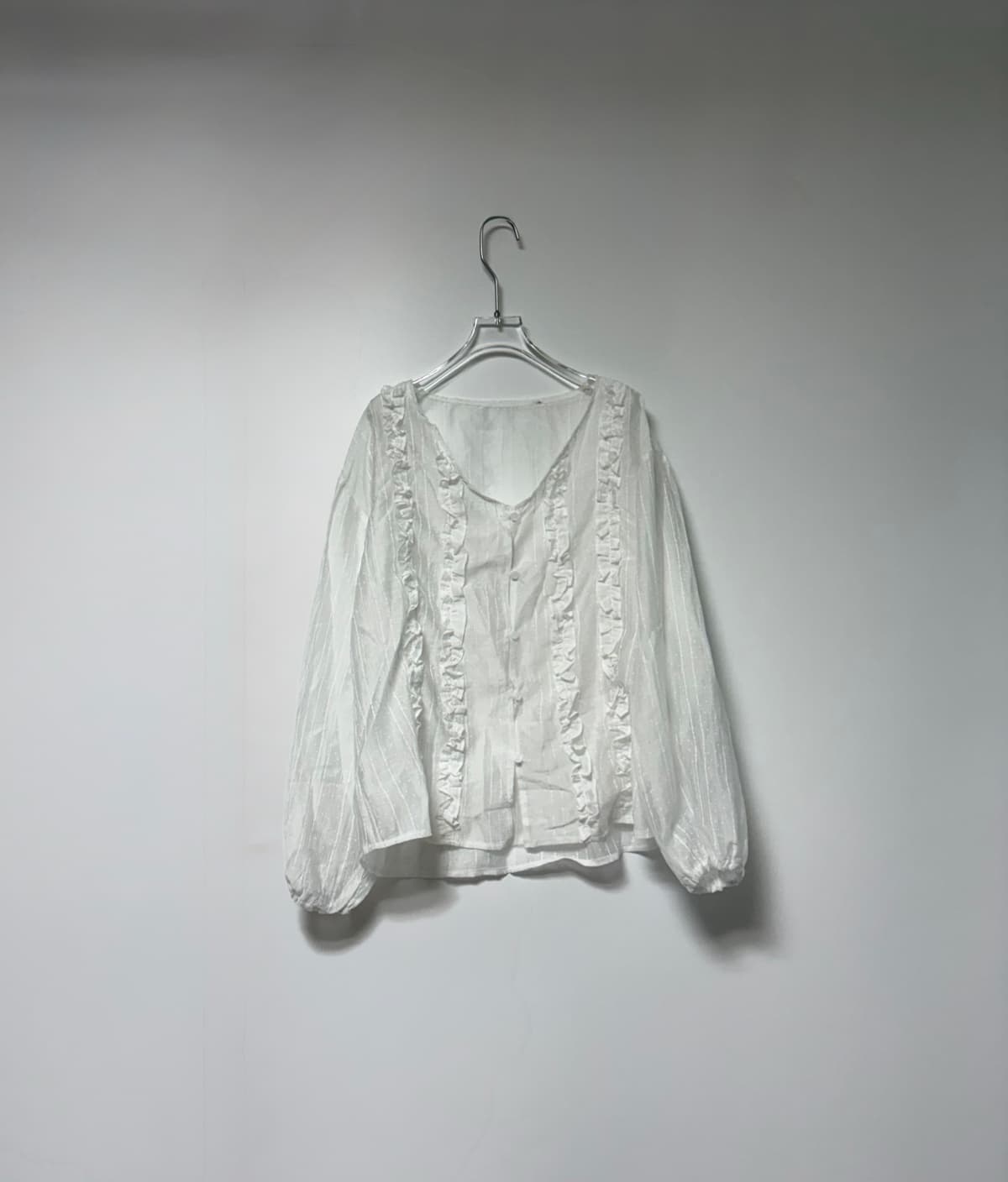 Double frill blouse - 이미지 5