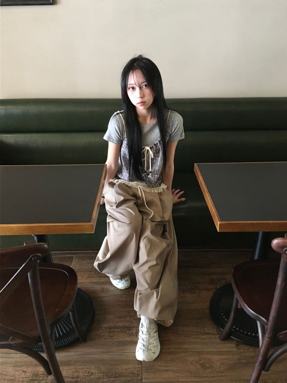 26SS-Rope Bustier (Paisley Frill Tassel Raw String Belle Strap Sleeveless New Arrival Summer Look Vacation) - 이미지 7
