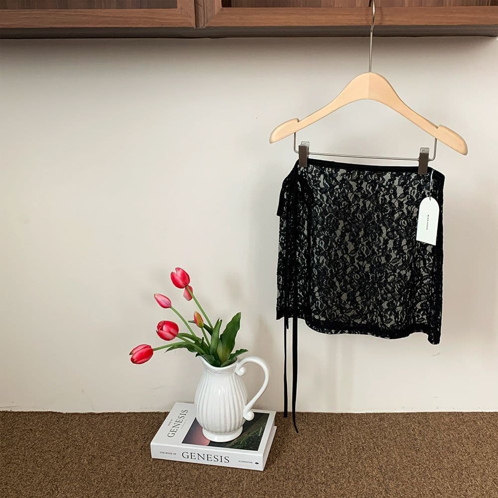 Roa Lace Layered Wrap SK - 이미지 1