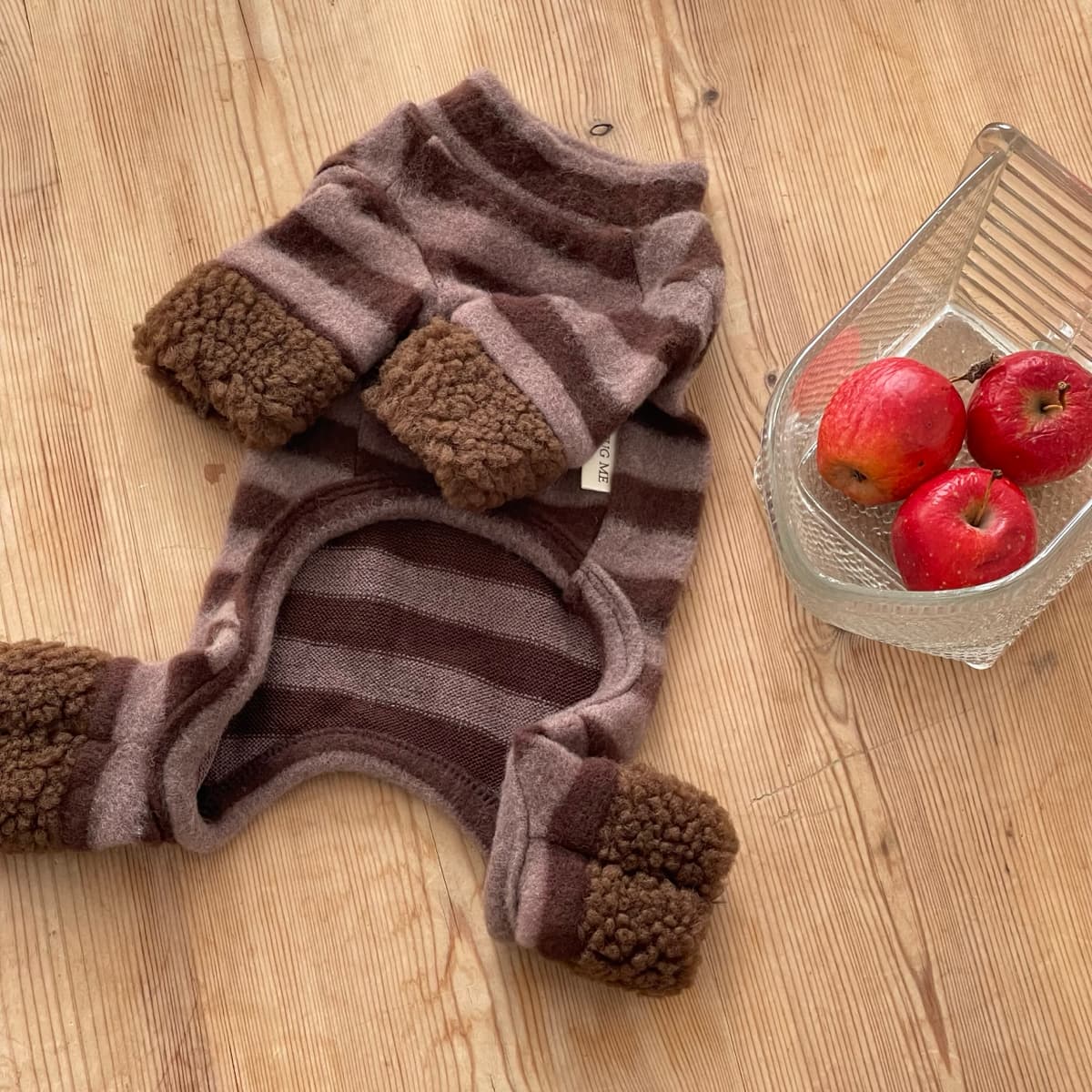 스트라이프 앙고라 니트 탑&올인원 (강아지옷) - 이미지 13