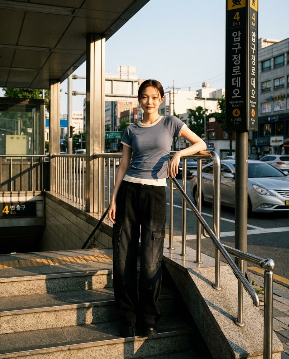 26 Summer New Arrival_(One-piece) Contrast Shirred Layered Short Sleeve T-shirt (Shirring Point, Slim Fit, Contrast, Effortless Chic) - 이미지 7