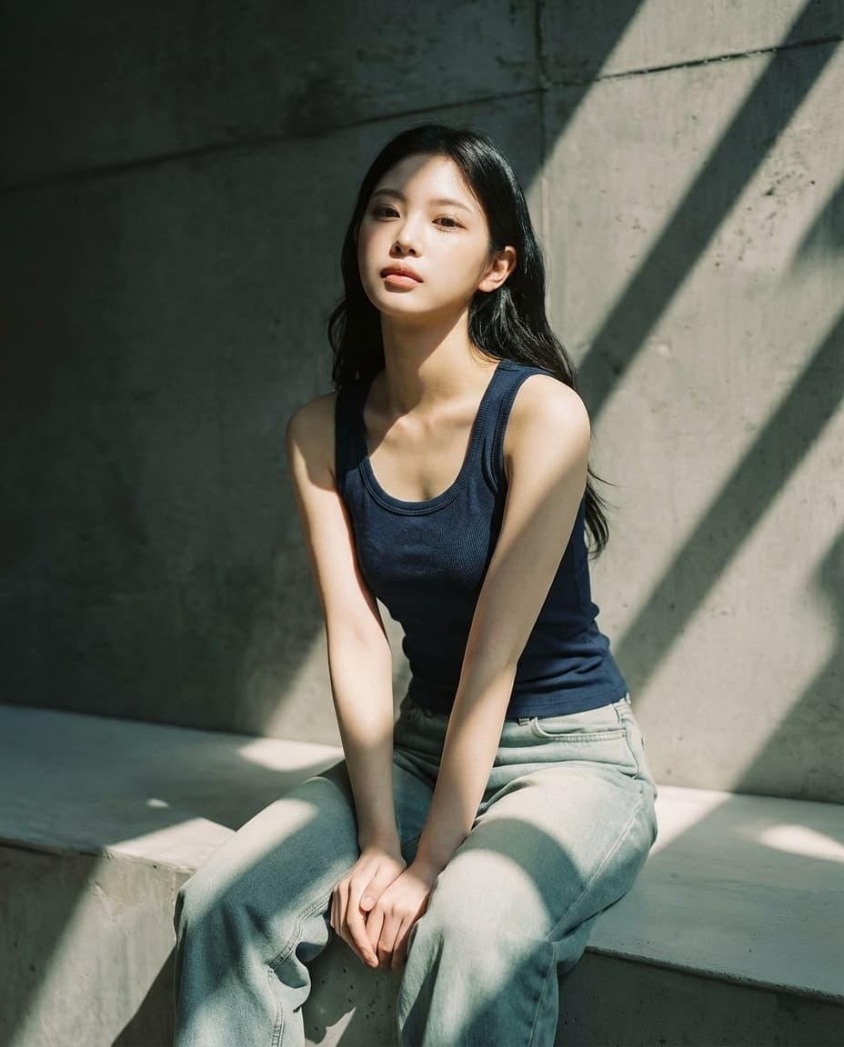 26 Summer New Arrival (Special Feature) Ribbed Crop Sleeveless (, Basic, Cotton Slim, Round, Crop Length, Sleeveless - 이미지 10