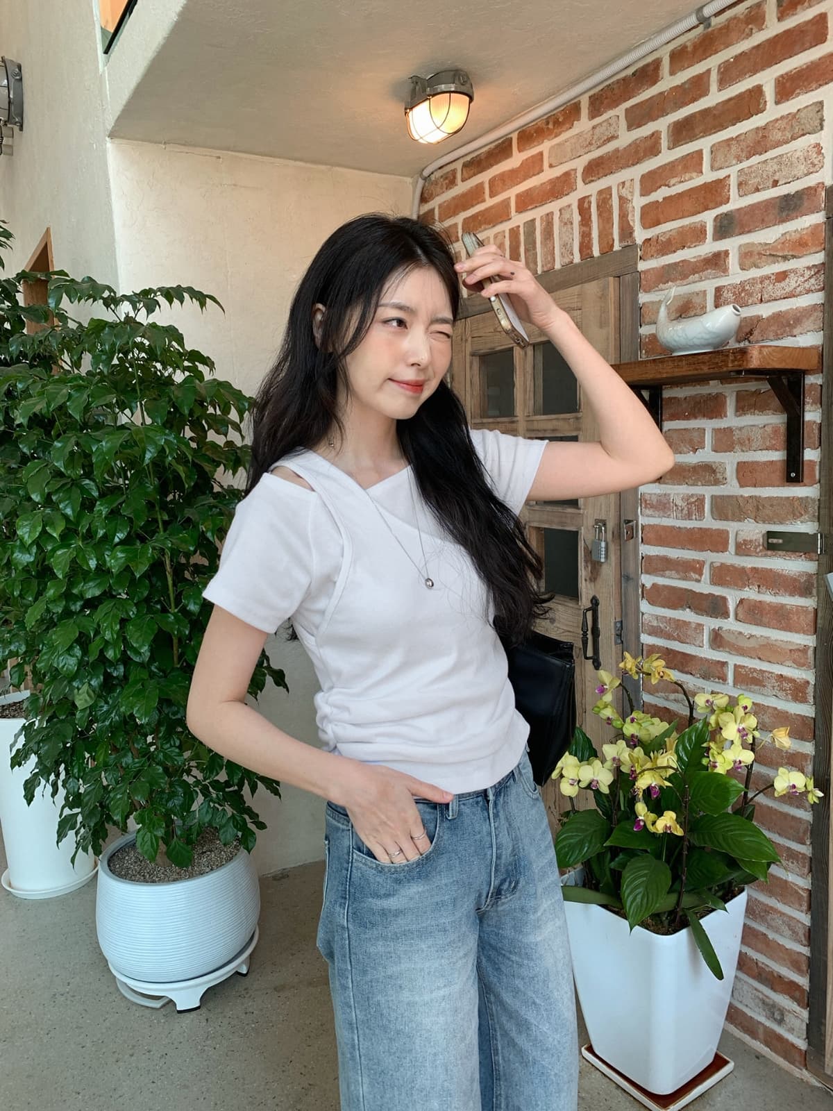 26 Summer New Arrival_(One-piece) Egen Layered T-shirt (Slim Fit, Layered, Effortless Chic, Short Sleeve, Lovely - 이미지 8
