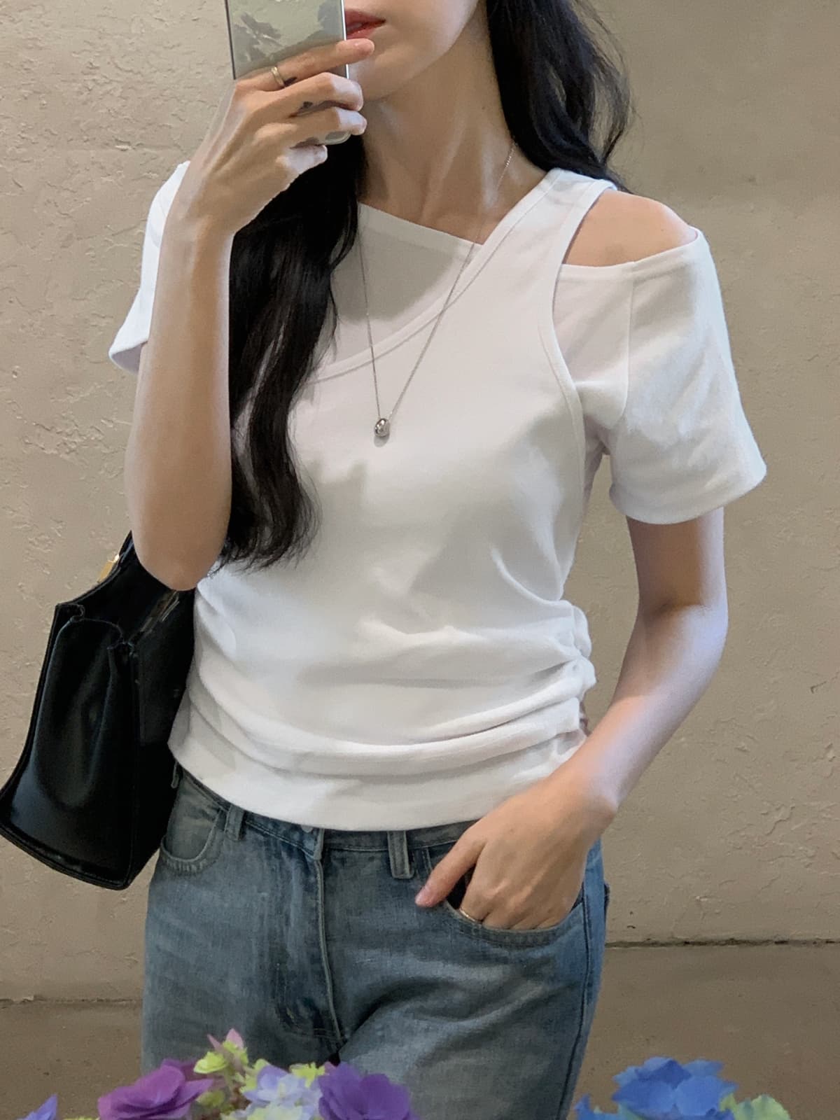 26 Summer New Arrival_(One-piece) Egen Layered T-shirt (Slim Fit, Layered, Effortless Chic, Short Sleeve, Lovely - 이미지 1