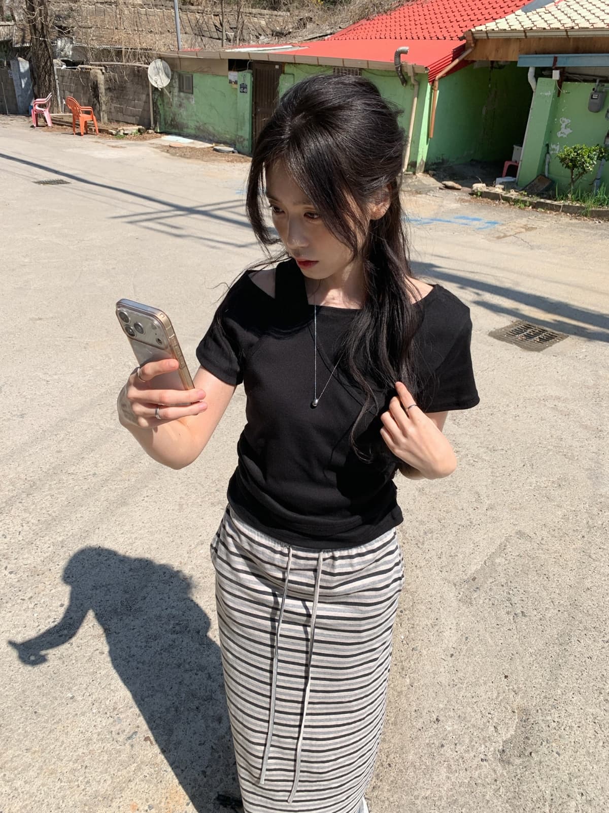 26 Summer New Arrival_(One-piece) Egen Layered T-shirt (Slim Fit, Layered, Effortless Chic, Short Sleeve, Lovely - 이미지 17