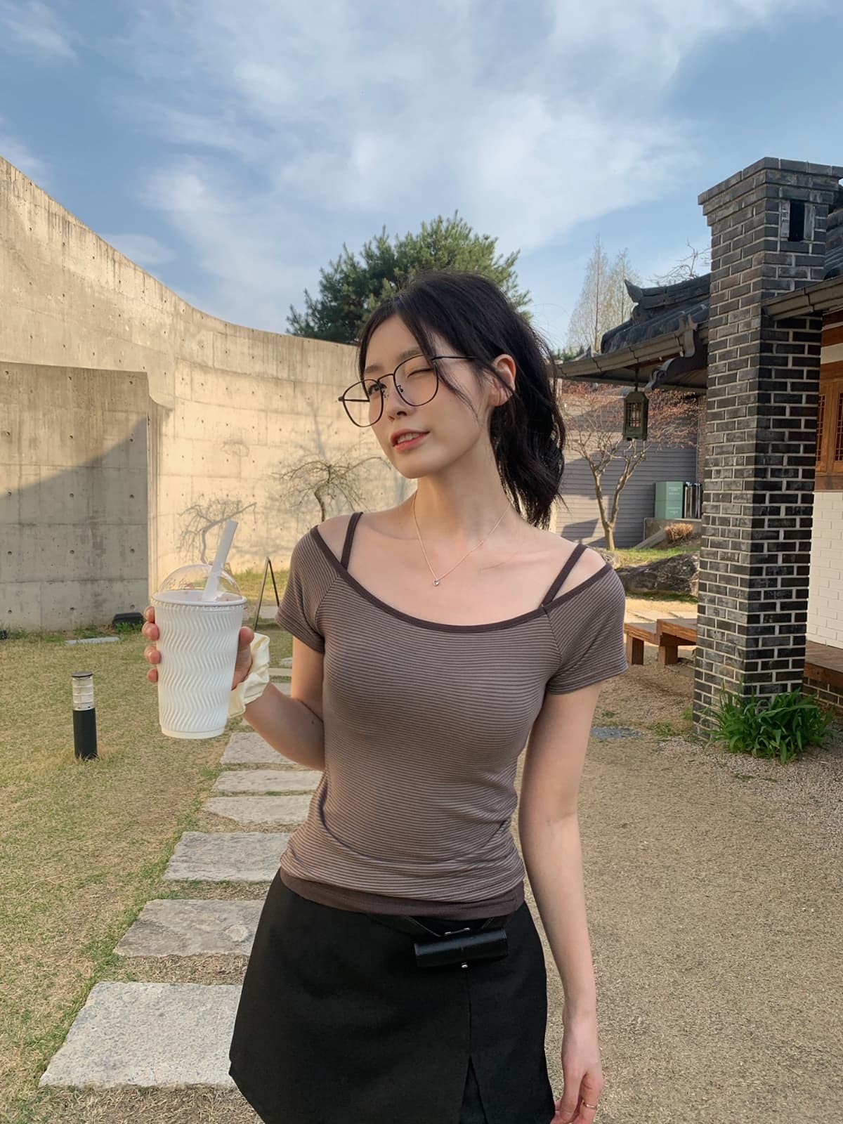 26 Summer New Arrivals_(Set) Ive ST (Sleeveless, Striped, Crop, Off-shoulder) - 이미지 14