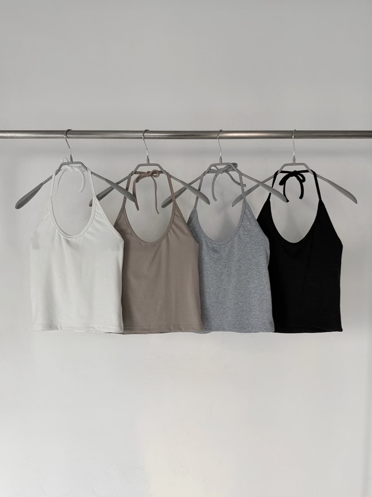 26 Summer New Arrival_Layered Halter Neck Sleeveless Top (Halter Neck, Inner, Slim Fit, Y2K, Layered, Summer Item - 이미지 5