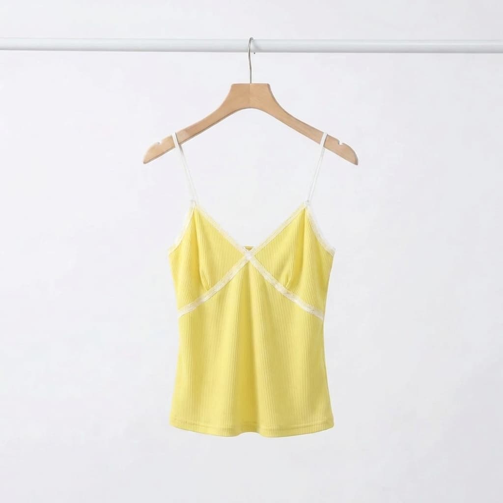 Ribbed Lace Sleeveless (Summer, New Arrival, Sleeveless, Sleeveless, Lace, Ribbed, Summer Sleeveless, Beachwear) - 이미지 8