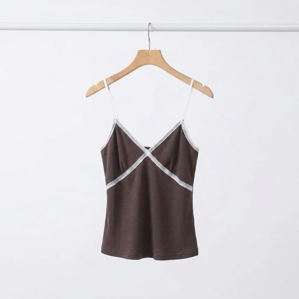 Ribbed Lace Sleeveless (Summer, New Arrival, Sleeveless, Sleeveless, Lace, Ribbed, Summer Sleeveless, Beachwear) - 이미지 10