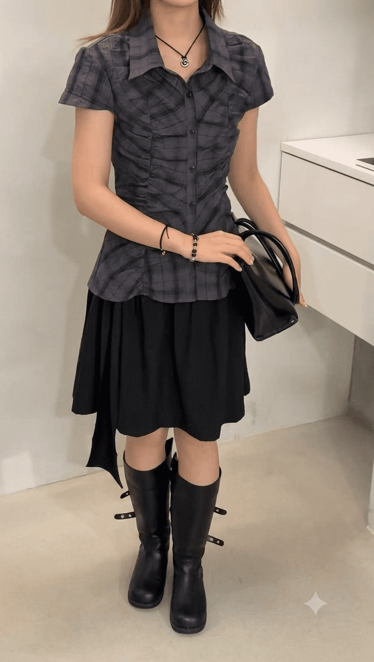 Clark Shirring Shirt - 이미지 2