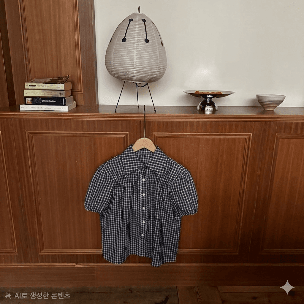 puff plaid shirt - 이미지 7