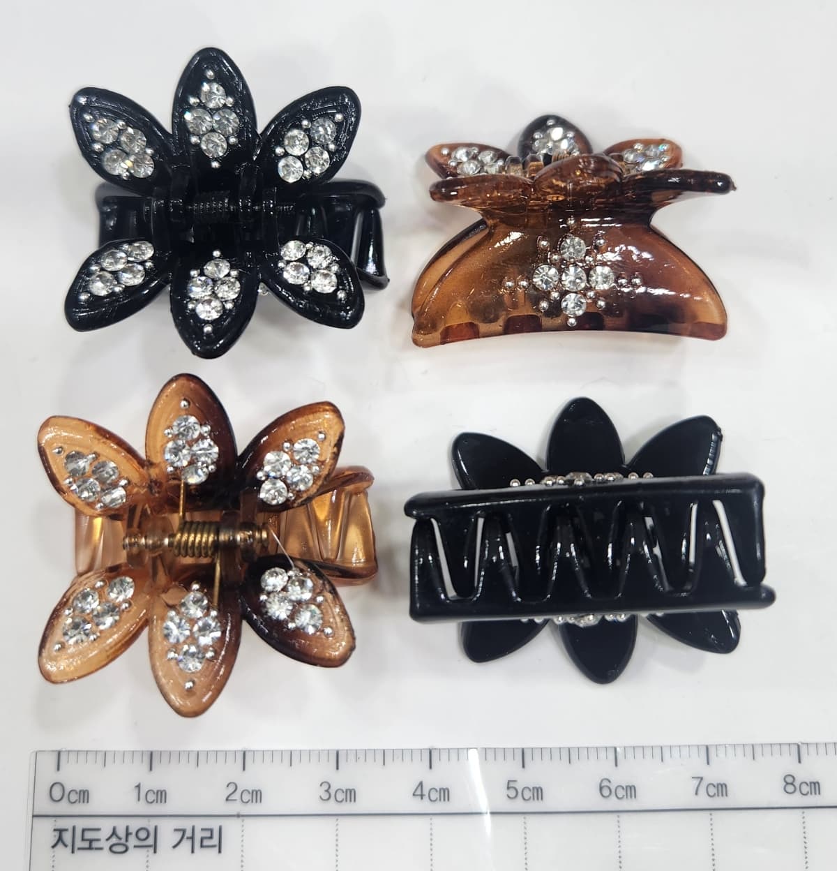 Mini hair clip. Stars (3 types) - 이미지 1