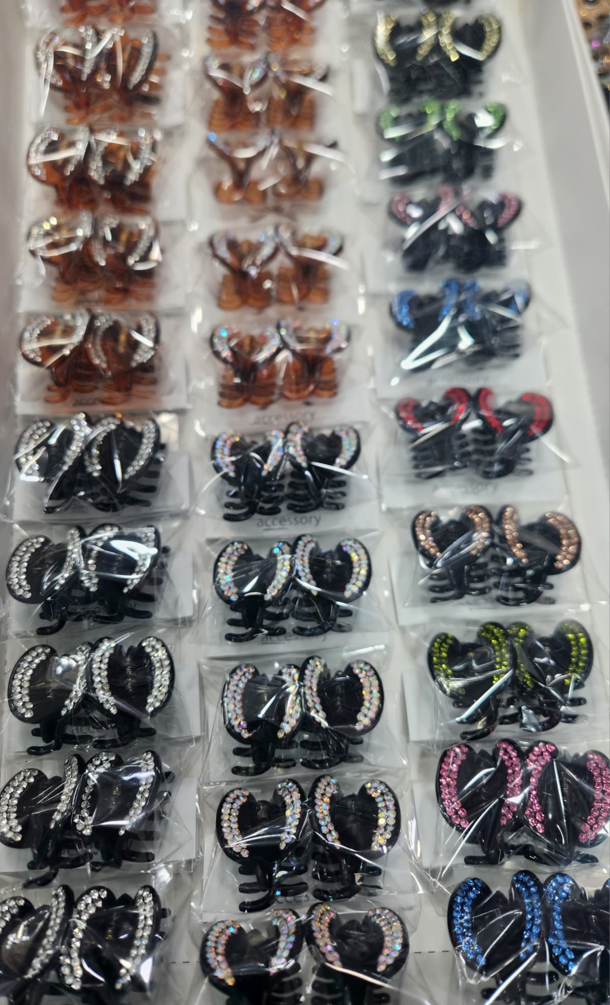 Mini hair clip .2-line oval shape (3 types) - 이미지 3