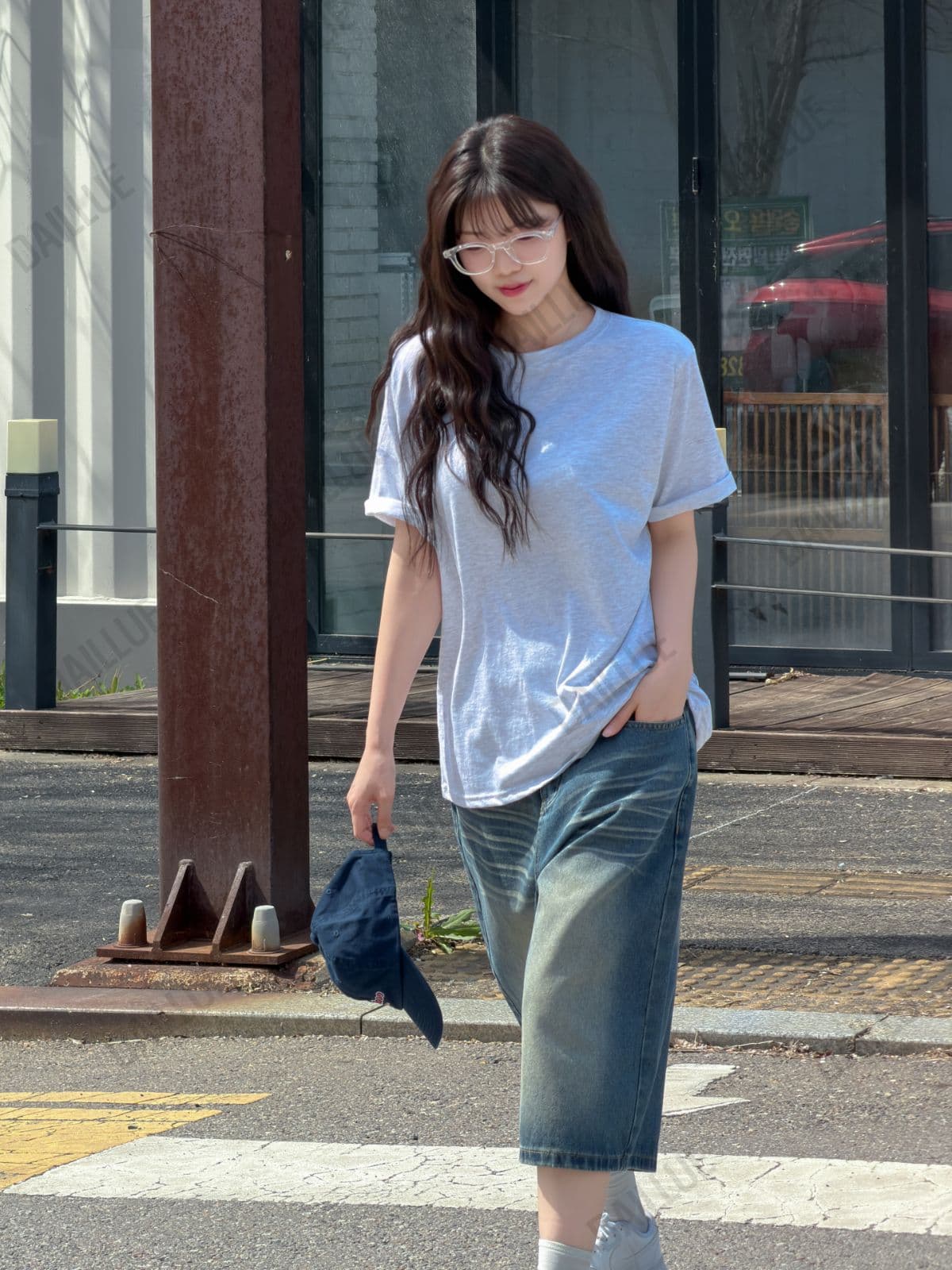 Oversized Fit - Cotton Tumble Basic Short Sleeve - 30 Count, Premium, Loose Fit, Cotton, Basic T-shirt, Processed, Round - 이미지 13