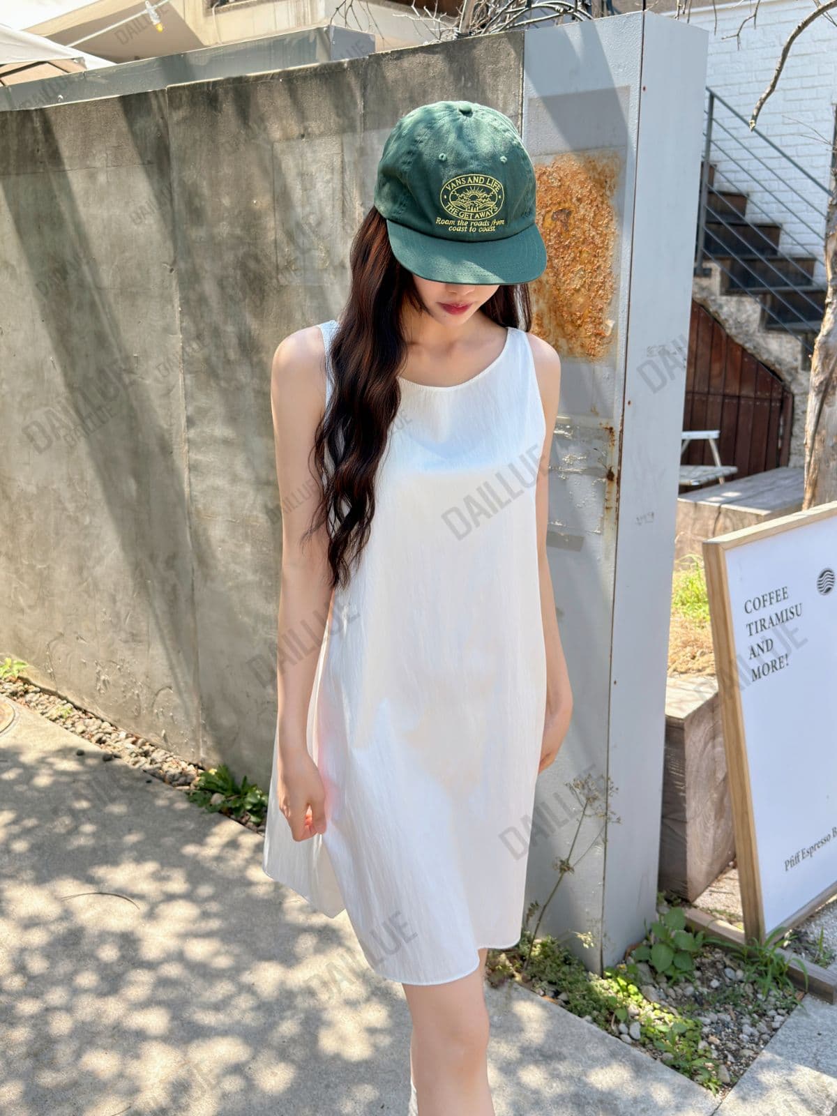 Simple Mini Dress - Sleeveless, Summer, Vacation Look, Nylon, Inner, Midi, Bustier, Delicate - 이미지 10