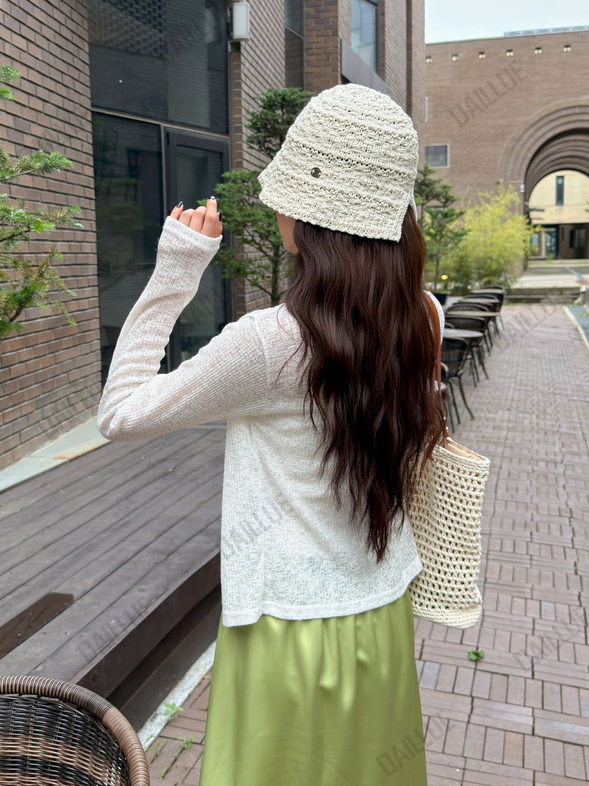 Basic Fit Linen Knit Open Cardigan - Summer Cover-up, Must-Have Item, Rainy Season Look, See-through, Summer Vacation, Wedding Guest - 이미지 5