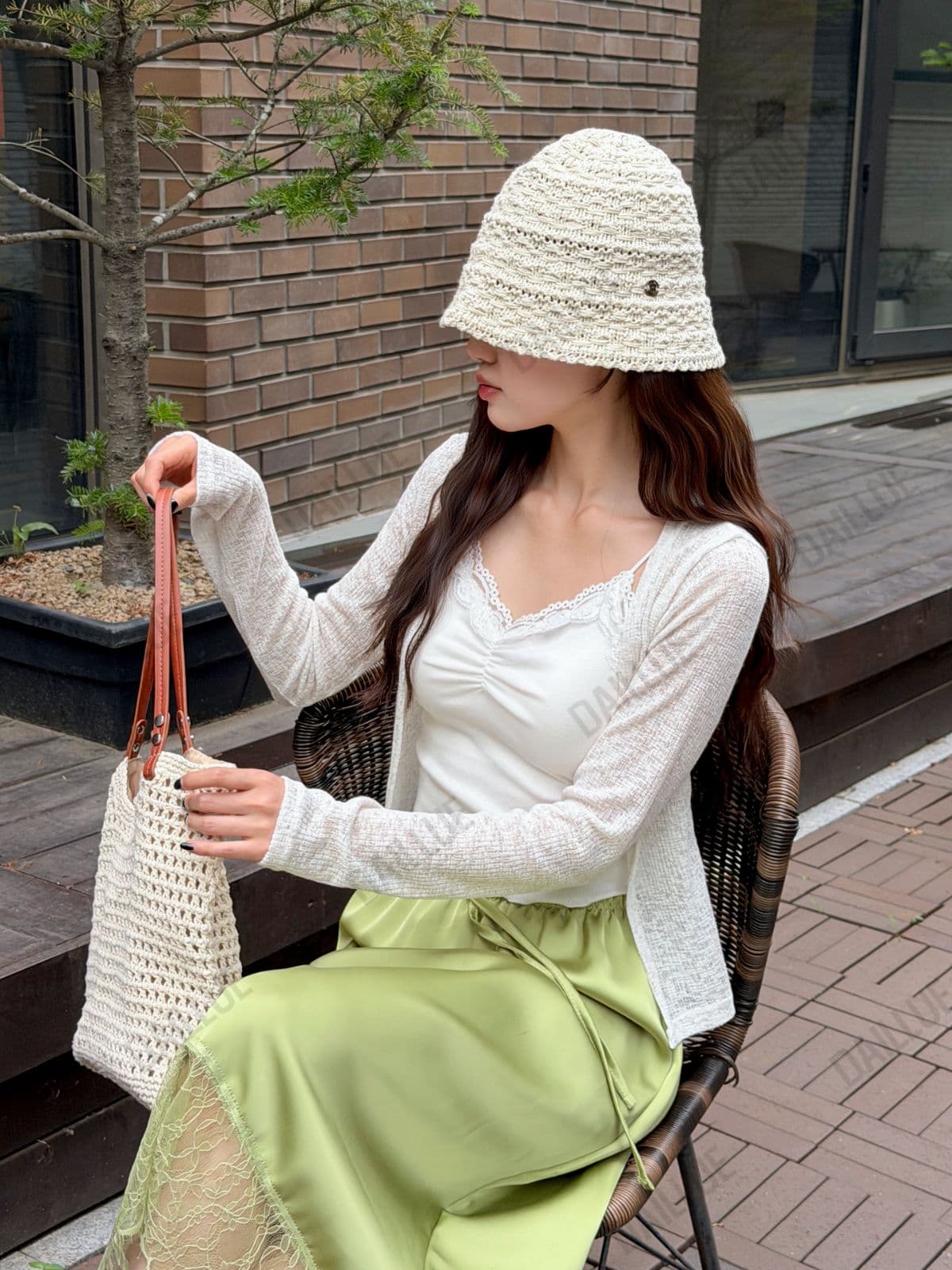 Basic Fit Linen Knit Open Cardigan - Summer Cover-up, Must-Have Item, Rainy Season Look, See-through, Summer Vacation, Wedding Guest - 이미지 8