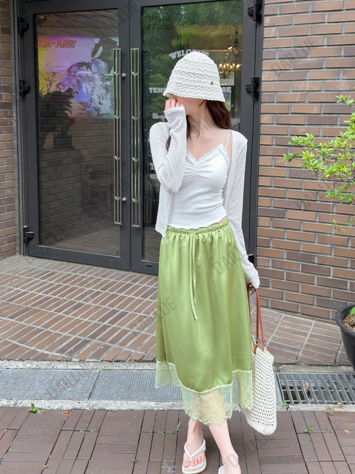 Basic Fit Linen Knit Open Cardigan - Summer Cover-up, Must-Have Item, Rainy Season Look, See-through, Summer Vacation, Wedding Guest - 이미지 12