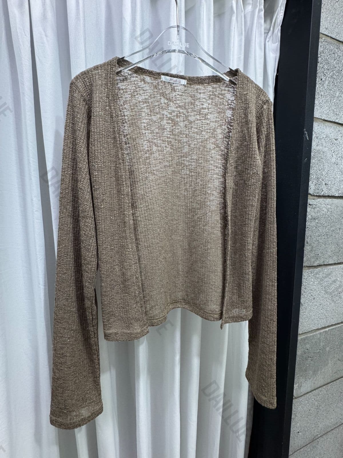 Basic Fit Linen Knit Open Cardigan - Summer Cover-up, Must-Have Item, Rainy Season Look, See-through, Summer Vacation, Wedding Guest - 이미지 14
