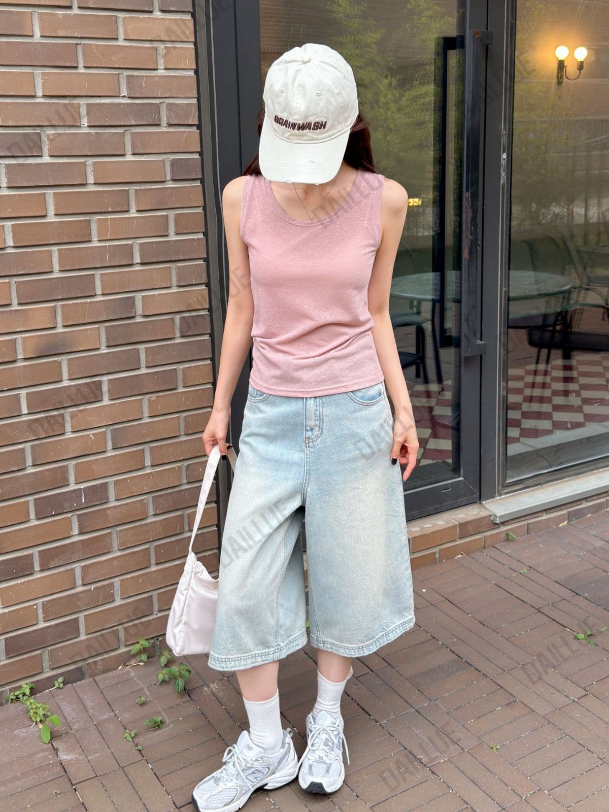 Delicate Fit-Linen U-Neck Sleeveless-Mango, Sleeveless, Sleeveless, See-through Top, Breast Cover, Cardigan Inner - 이미지 6