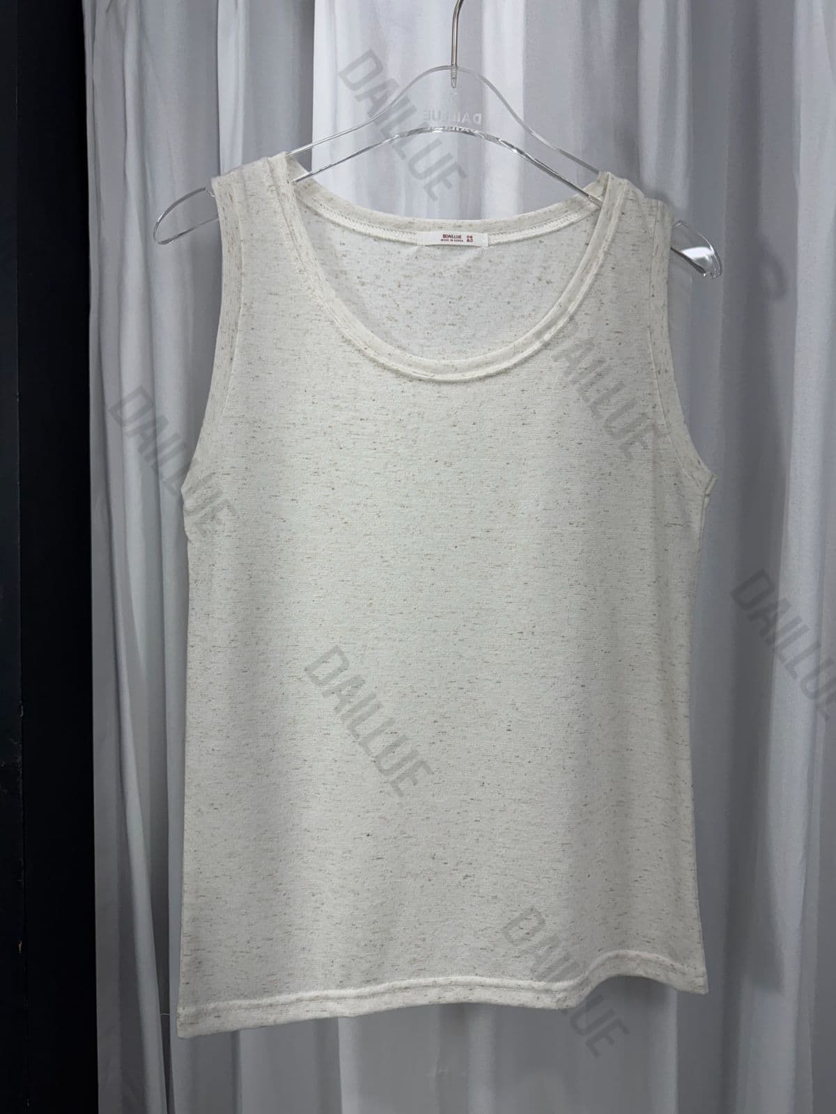 Delicate Fit-Linen U-Neck Sleeveless-Mango, Sleeveless, Sleeveless, See-through Top, Breast Cover, Cardigan Inner - 이미지 12
