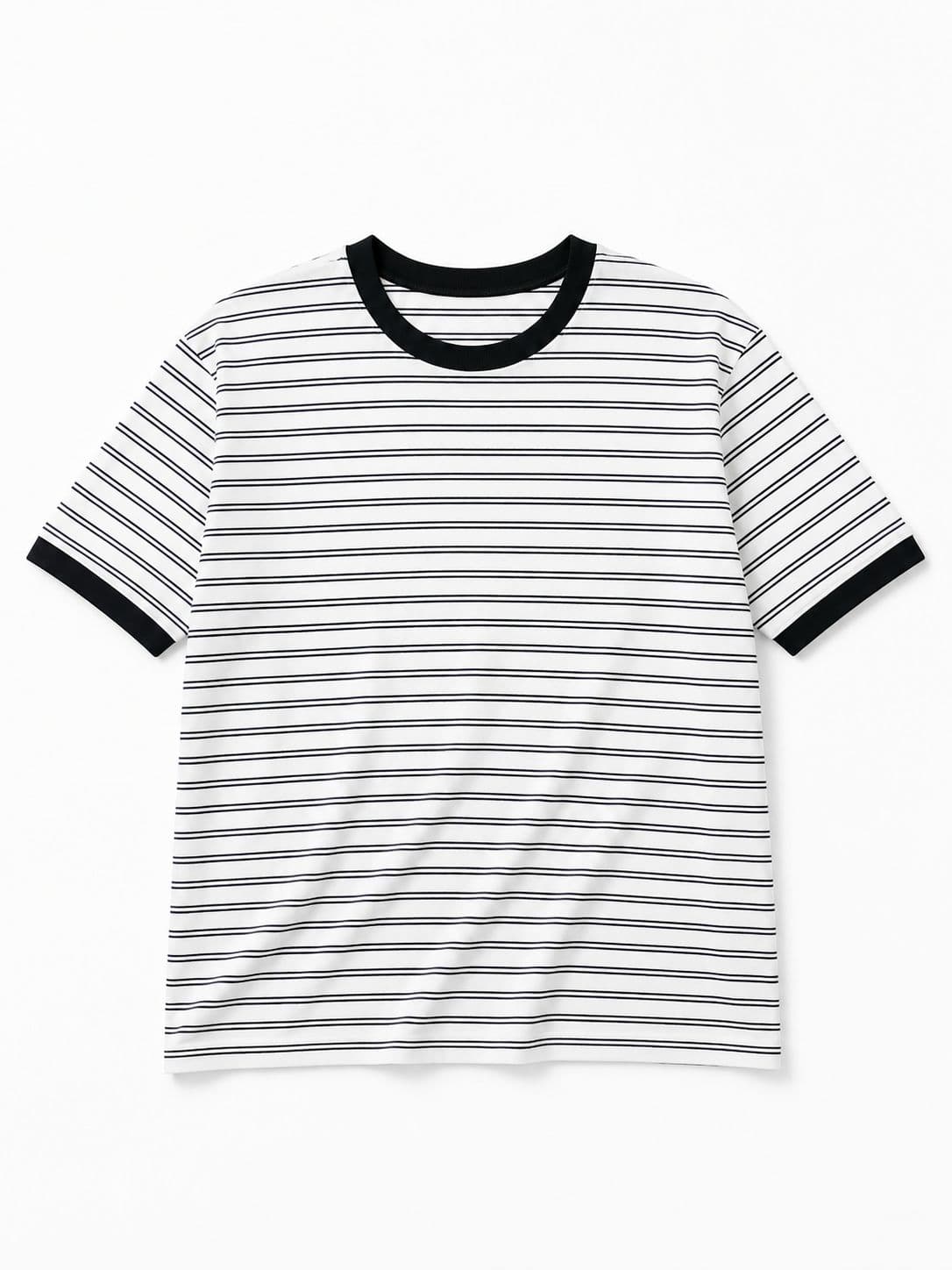 26SS New Core Ringer Striped Short Sleeve Tee (Crop, Cardigan, Eyelet, Bermuda, Unisex) - 이미지 3