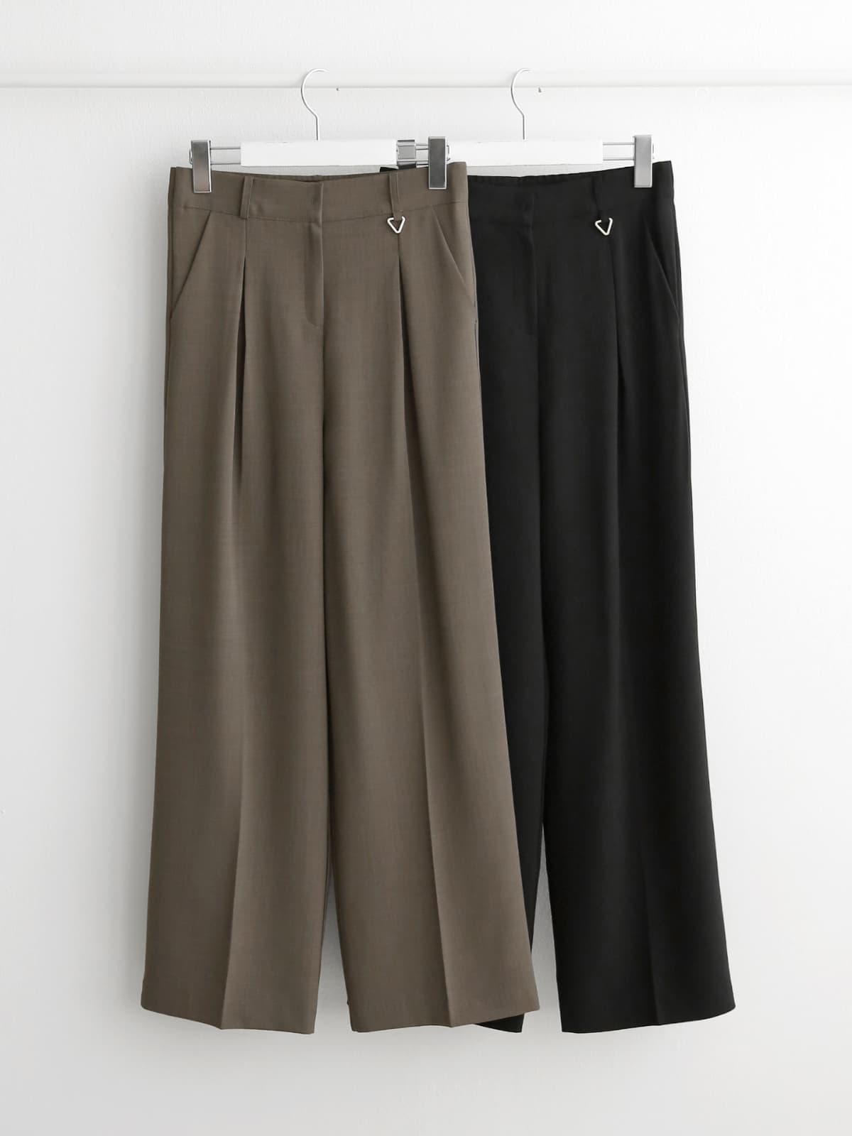 Decorative pleats straight wide back band S M L - 이미지 2