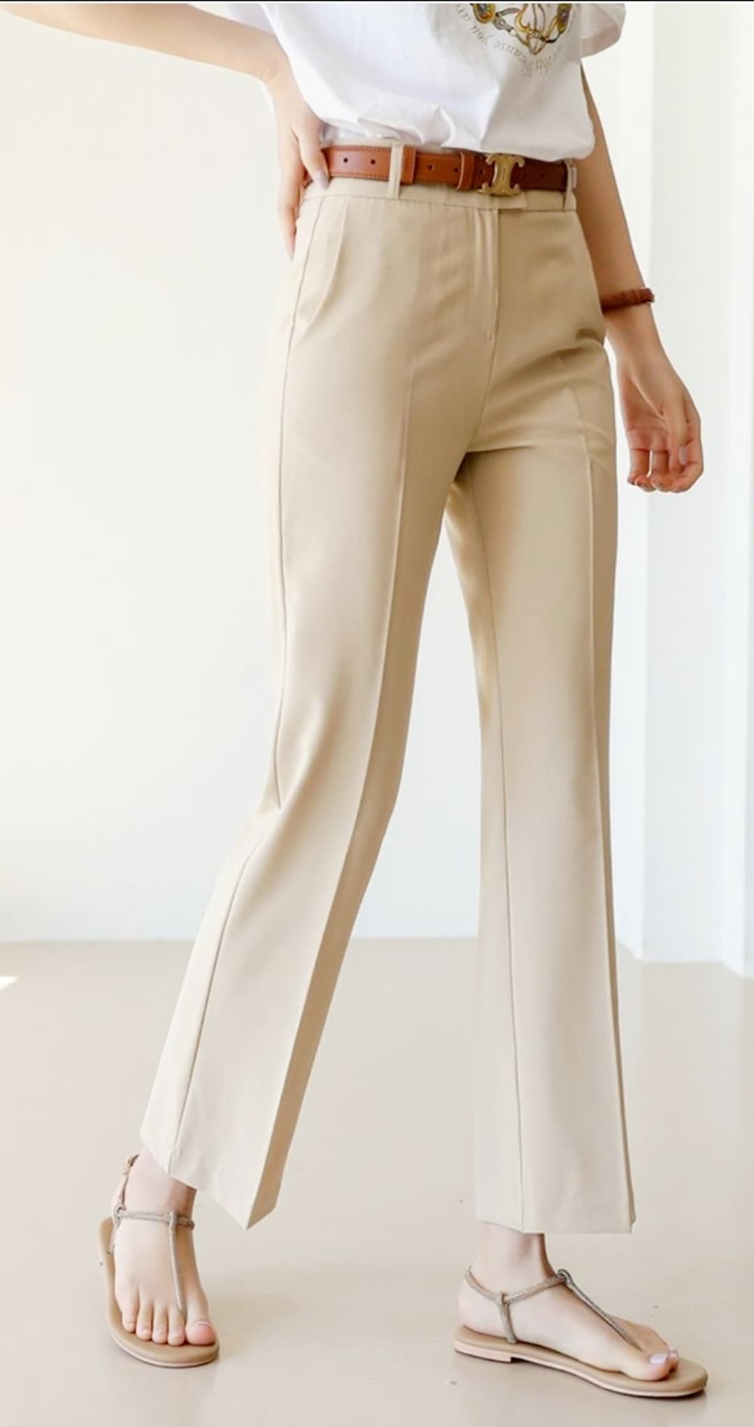 Cool Bootcut Stretch Pants S M L - 이미지 3
