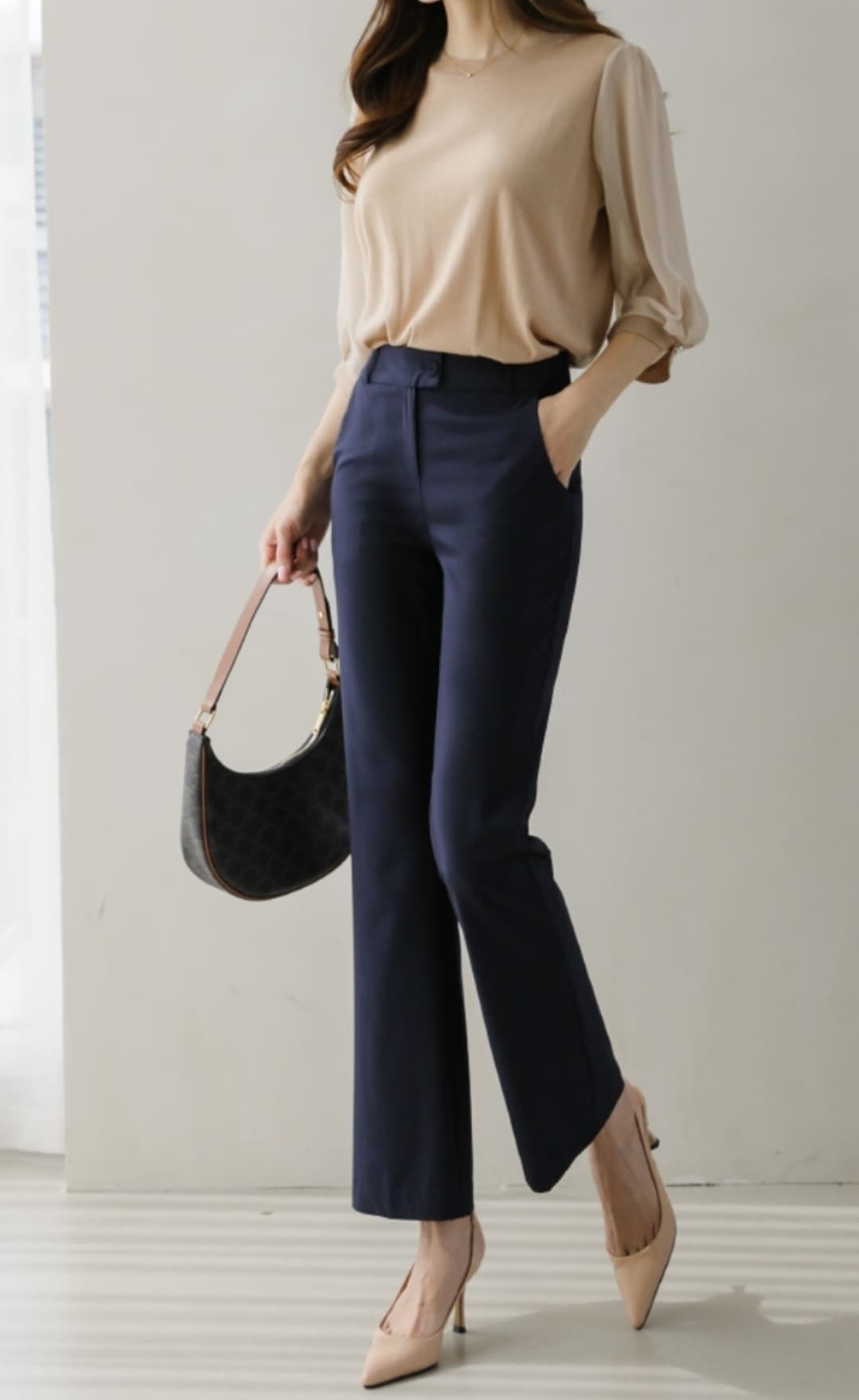 Cool Bootcut Stretch Pants S M L - 이미지 1