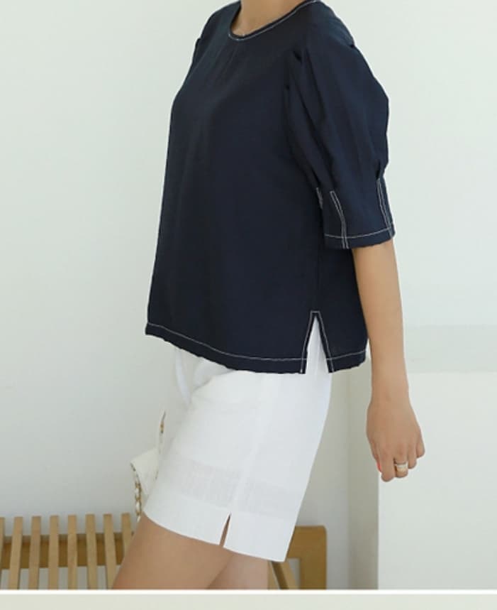 Linen Buckle Shorts S M L - 이미지 14