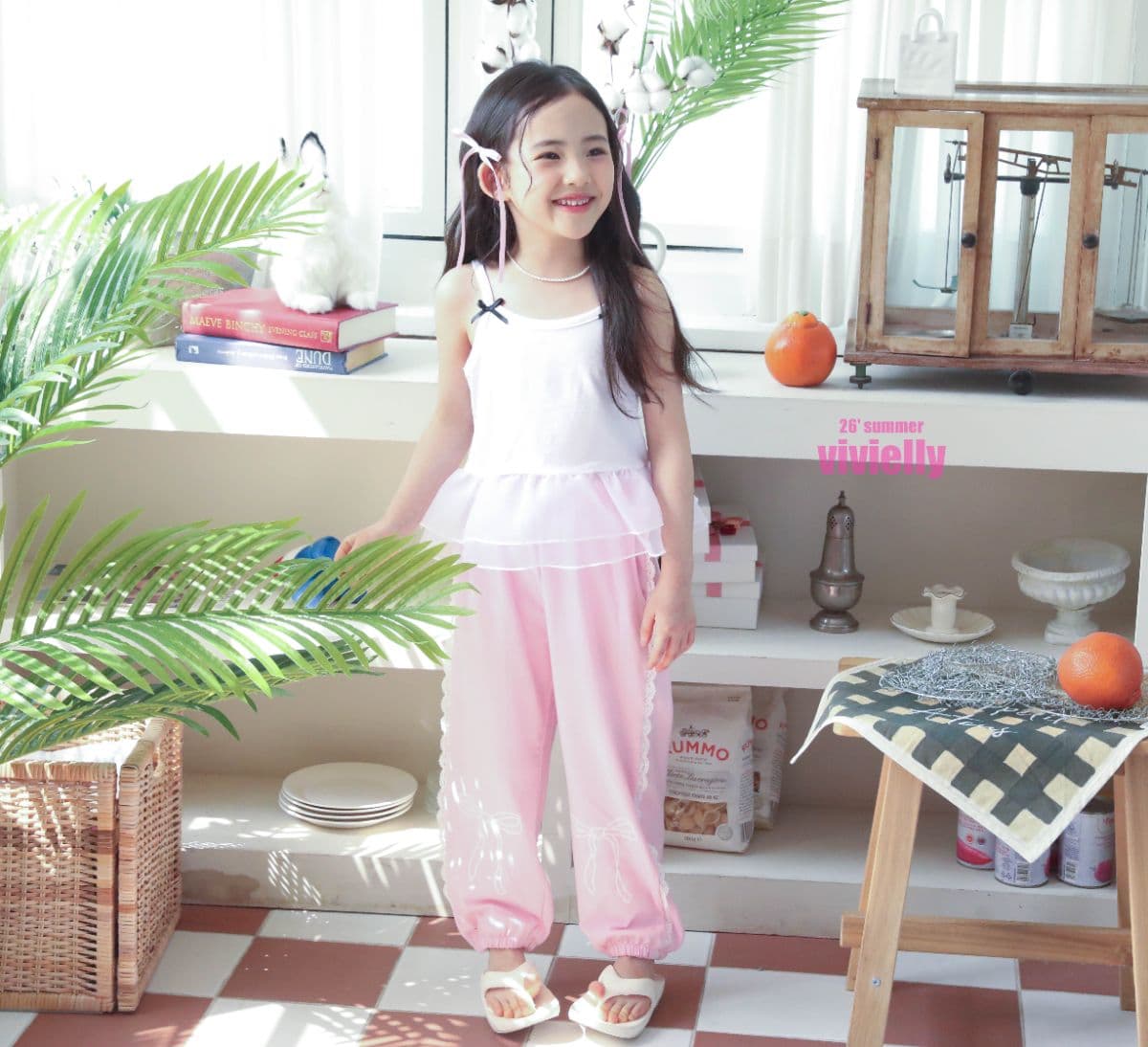 Vivielli Juju Lace Pants (Kids-Junior 26 Summer New Arrival) - 이미지 1