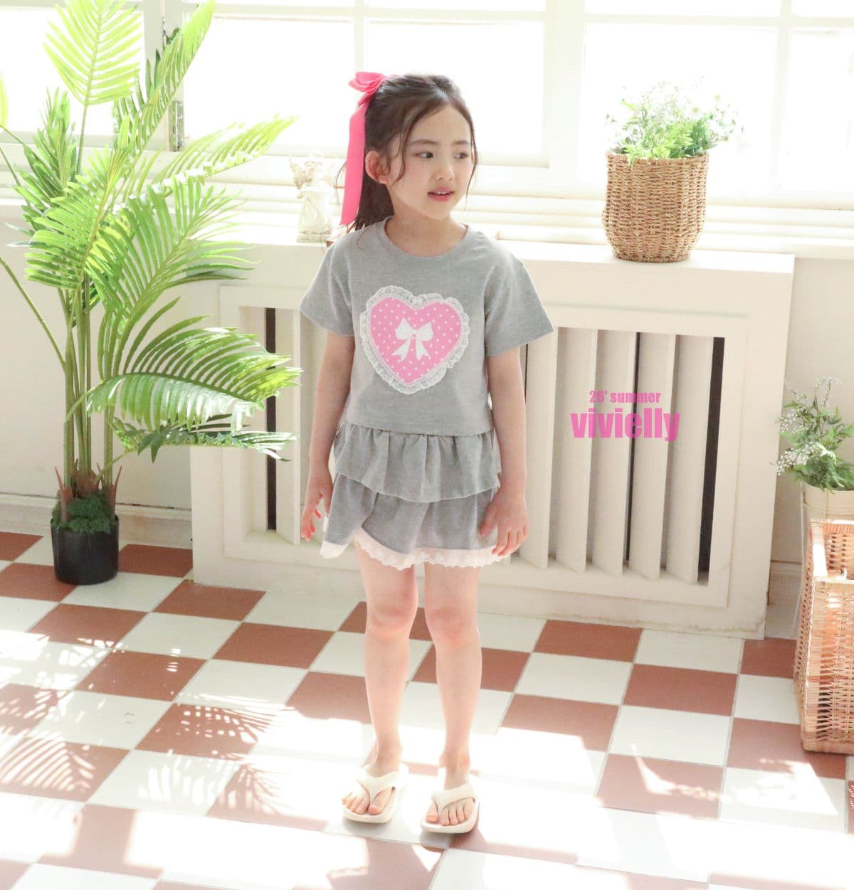 Vivielli Lily Skirt Pants (Kids-Junior 26 Summer New Arrival) - 이미지 2