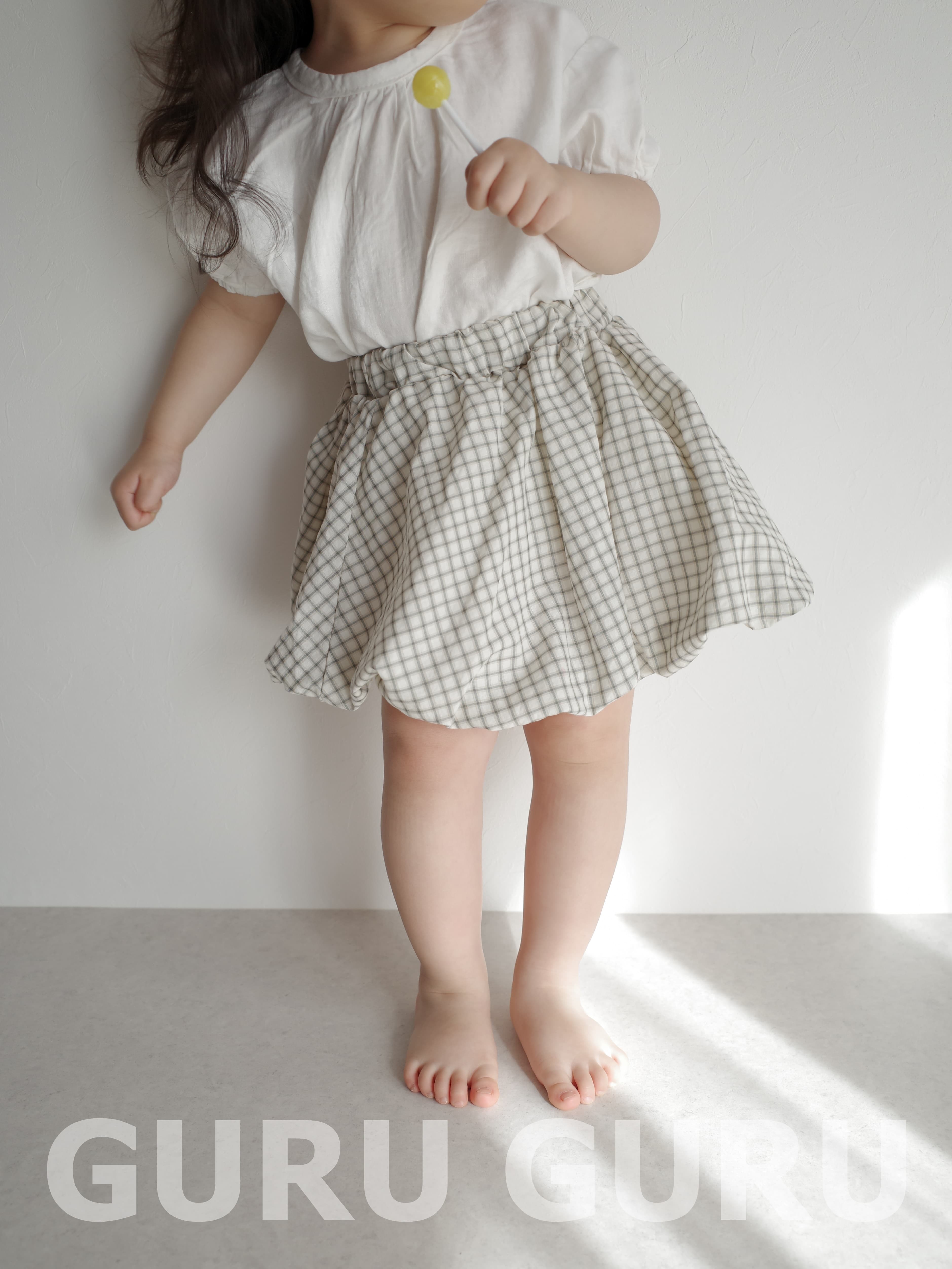 Guru Check Cloud Skirt (26 Summer New Arrival) - 이미지 15
